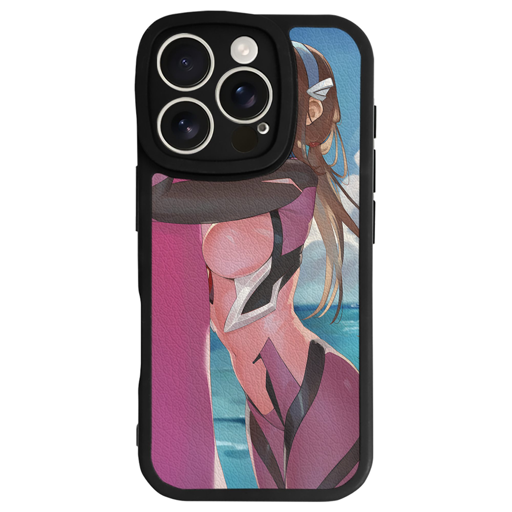 （画像用） EVA 新世紀エヴァンゲリオン 【iPhone 16シリーズ対応】シリコンスマホケース（レザー調） 材質：シリコン